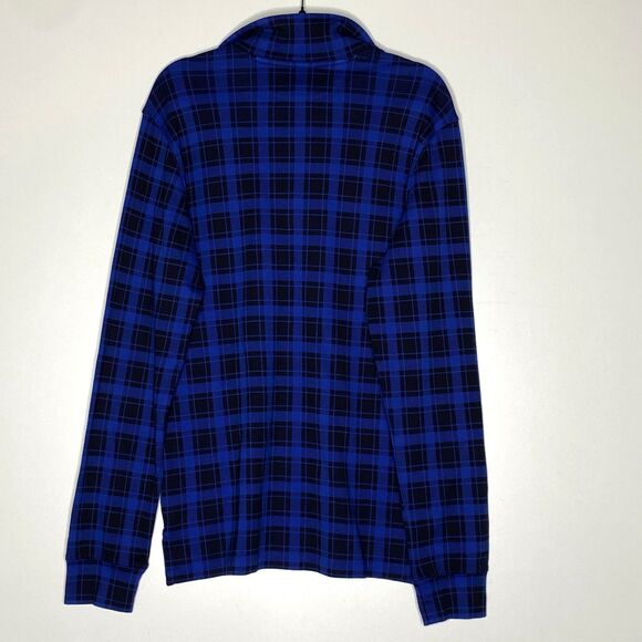 New Polo Ralph Lauren Checked Cotton Quarter Zip Sweatshirt Big Boys Size 18-20 - Picture 5 of 6